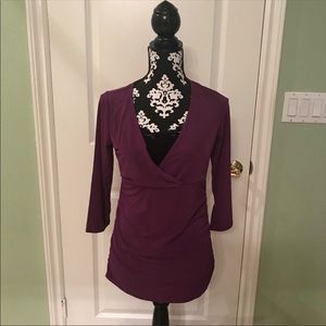 Motherhood Maternity V neck Blouse NWT